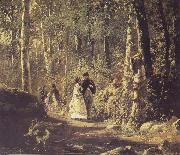 Ivan Shishkin A Stroll in the Forest oil on canvas